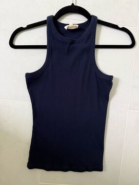 Sezane Marcelo Tank Tops Marine. - Size XS